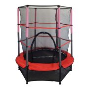   Capetan® Kiddy Jump 140cm trambulin védőhálóval és alsó biztonsági védőszoknyával, baby beltéri trambulin