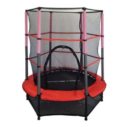   Capetan® Kiddy Jump 140cm trambulin védőhálóval és alsó biztonsági védőszoknyával, baby beltéri trambulin