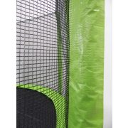 Capetan® Selector Lime 457 cm 180Kg terhelhetőséggel - hosszú védőháló tartóoszlopokkal, extra megerősített váz rögzítő T elemmel kialakított, kiemelkedően magas védőhálóval - kültéri prémium trambulin vastag szivaccsal , 89 cm magas ugrálófelülette