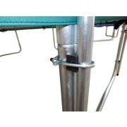 Capetan® Olive 305 cm átm. 4 w lábbal 8 hálótartó oszloppal rendelkező kültéri Luxus trambulin szett védőhálóval, 160Kg teherbírással, 64db rugóval - A megnövelt számú láb és rugó miatt  a legstabilabb trambulin