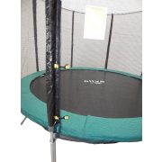 Capetan® Olive 305 cm átm. 4 w lábbal 8 hálótartó oszloppal rendelkező kültéri Luxus trambulin szett védőhálóval, 160Kg teherbírással, 64db rugóval - A megnövelt számú láb és rugó miatt  a legstabilabb trambulin