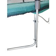 Capetan® Olive 305 cm átm. 4 w lábbal 8 hálótartó oszloppal rendelkező kültéri Luxus trambulin szett védőhálóval, 160Kg teherbírással, 64db rugóval - A megnövelt számú láb és rugó miatt  a legstabilabb trambulin